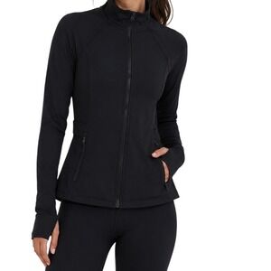 Fabletics Black Full Zip Athletic Jacket Women's Small‎